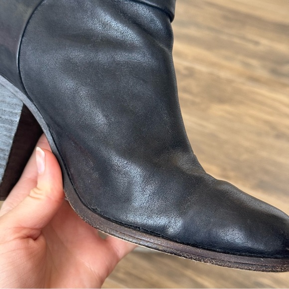 RAG AND BONE Black Leather Classic Newbury Boot - Picture 10 of 14